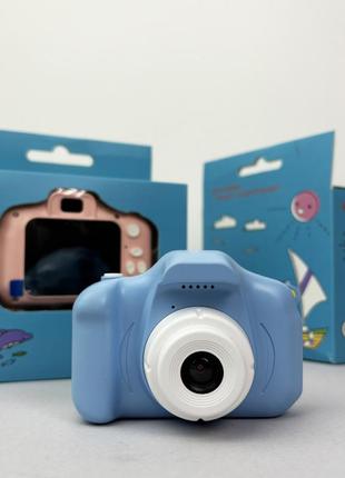 Детский фотоаппарат et004 (голубой)