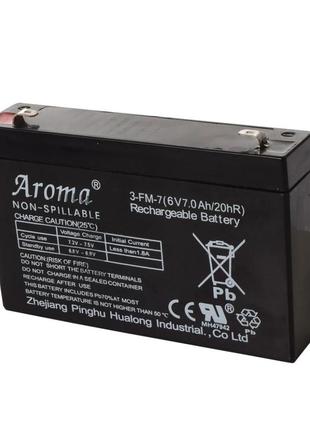 Акумуляторна батарея універсальна aroma 6v7ah-battery