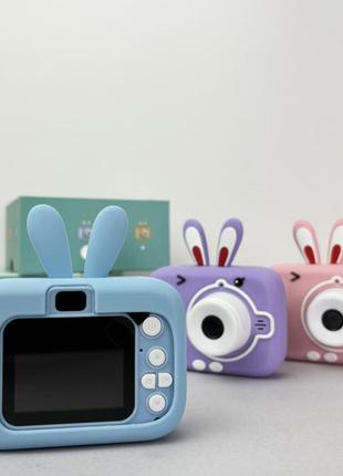 Детский фотоаппарат x900 rabbit (голубой)2 фото