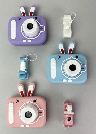 Детский фотоаппарат x900 rabbit (голубой)4 фото