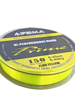 Волосінь 0.20 мм 150 м 5.32 кг prime feima fluo yellow