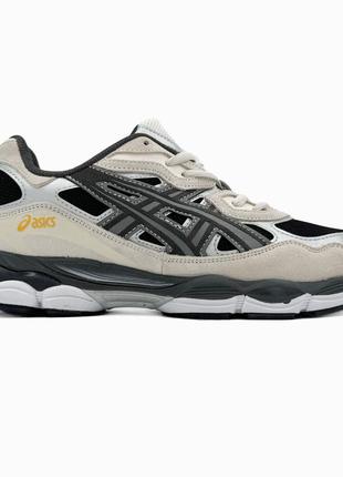 Asics gel-nyc black/beige1 фото