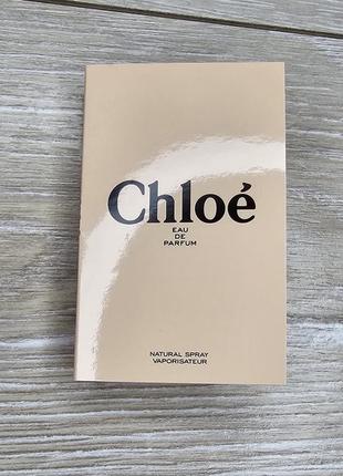 Пробник chloe eau de parfum