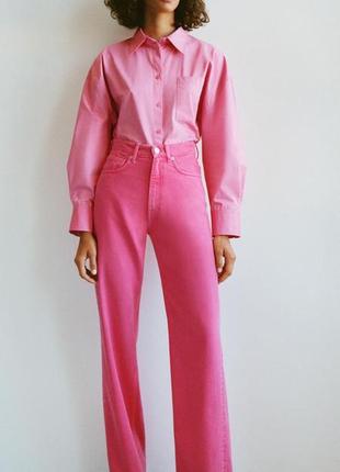 Нові джинси zara рожеві