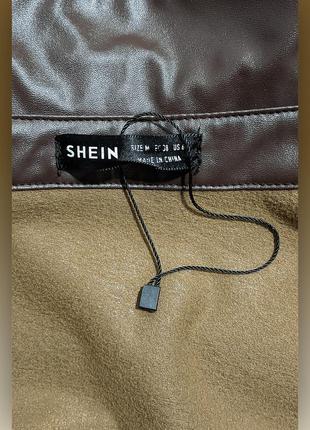 Рубашка-куртка из искусственной кожи shein3 фото