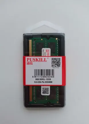 Оперативна пам'ять для ноутбука puskill ddr3l 8 гб pc1333 1.35v