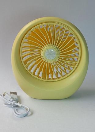 Портативний usb міні-вентилятор mini fan sq 1978а настольний3 фото