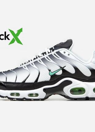 Кросівки nike air max tn white/black/green