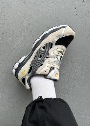 Кросівки asics gel-nyc black/beige 3