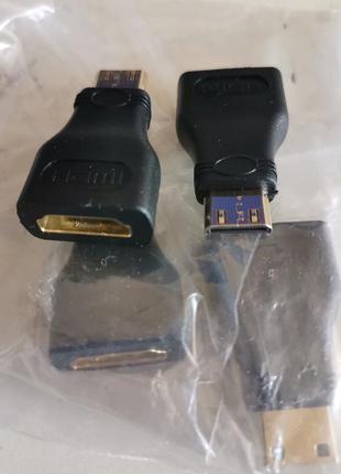 Перехідник hdmi мама на hdmi mini тато