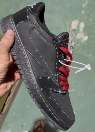 Air jordan retro 1 low x travis scott og 'black phantom'2 фото