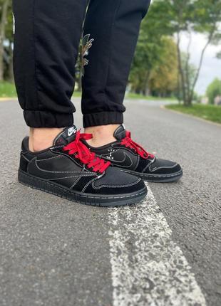 Air jordan retro 1 low x travis scott og 'black phantom'