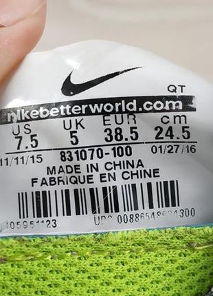 Легкие женские спортивные кроссовки nike free rn flyknit оригинал, размер 38.59 фото