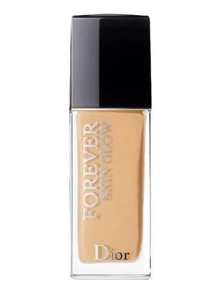 Тональная основа для лица dior forever skin glow 3w0 warm olive