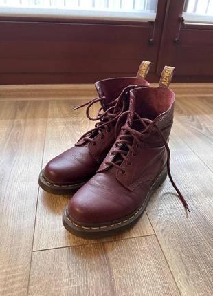 Сапоги dr. martens pascal бордовые