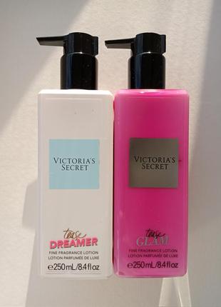 Victoria's secret tease dreamer + tease glam fine набір із двох лосьйонів люкс серія вікторія сикрет