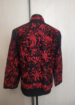 Пиджак жакет в китайском стиле. шелк натуральный6 фото
