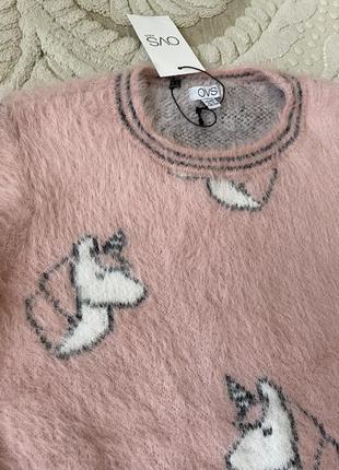 Теплий  , мʼякий та пухнастий светр зі штучної ангори