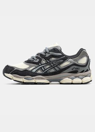 Кросівки чоловічі asics gel-nyc black grey beige