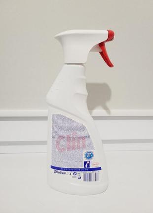 Засіб спрей для миття вікон 2 в 1, clin windows & glass lemon 500ml2 фото