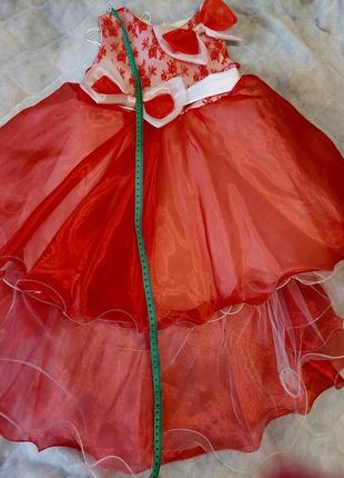 Очень красивое оригильное платье для девочки7 фото