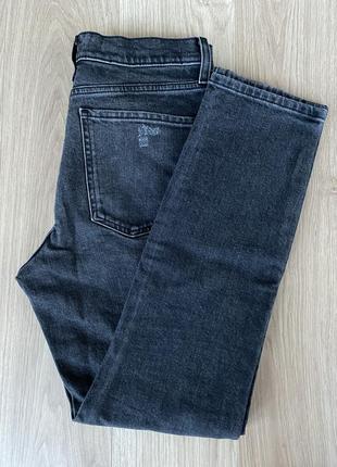Джинсы мом mom slim mango черные4 фото