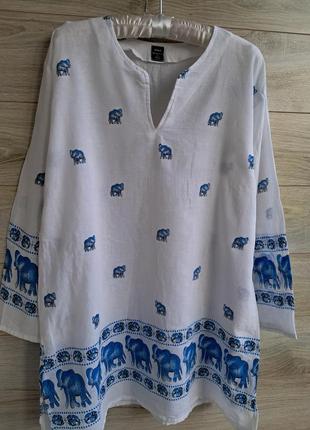Туника хлопок батист xl-xxl