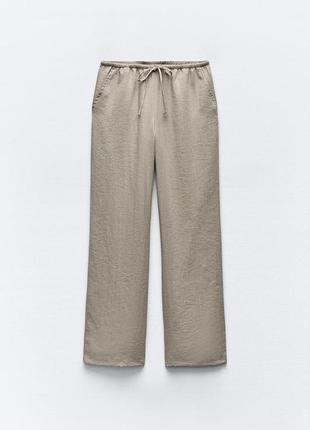 Текстурированные брюки в стиле пижам4 фото