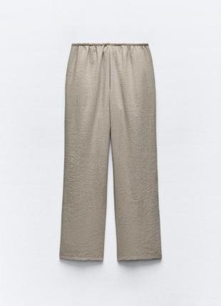 Текстурированные брюки в стиле пижам5 фото