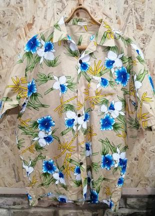 Сорочка рубашка з квітами