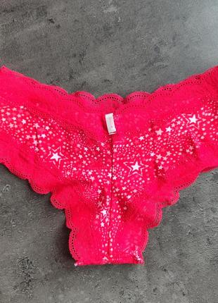 Victoria´s victorias secret виктория сикрет трусики everyday lace-trim cheekster panty pink3 фото