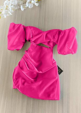 Неймовірно круте плаття щільний костюм рожевий