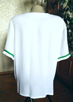 Нарядная шелковая блуза hucke, швеция, размер - l6 фото