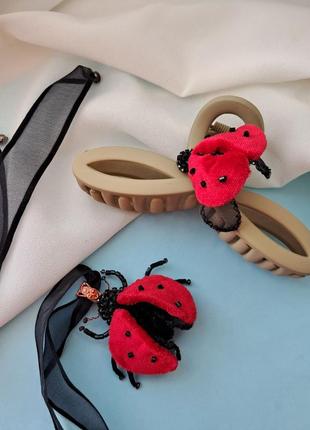 Краб со божью коровкой 🐞5 фото