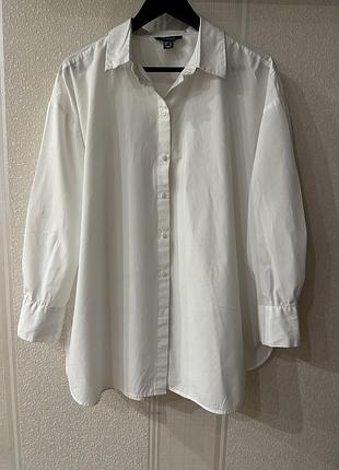 Хлопковая рубашка оверзайс primark