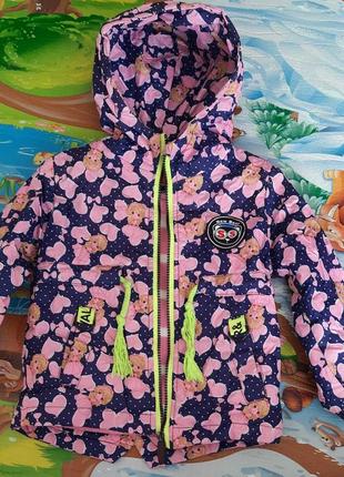 Весняна дитяча курточка для дівчинки 1-2 роки