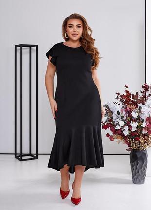 Витончена класична сукня стильного фасону чорний