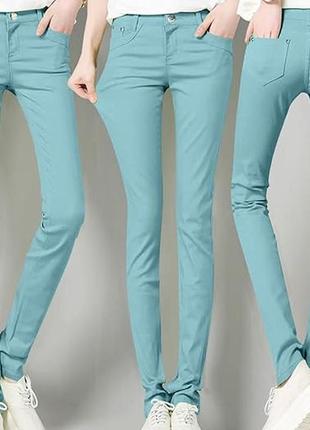 Нові бірюзові джинси скіні.  tu woman. англія3 фото
