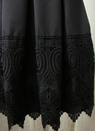 Платье маленькое черное плотное кружево closet р.44 6651