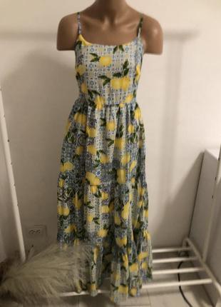 Платье на лимоны