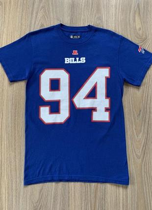 Мужская хлопковая футболка с принтом nfl team buffalo bills 94