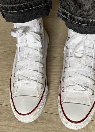 Кеды converse all star, унисекс белые 39р2 фото