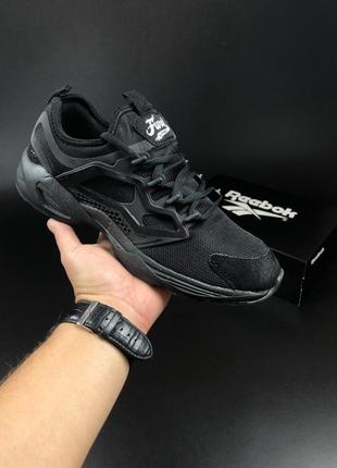 reebok Mujer fury adapt кроссовки мужские зернышки черные весенние летние демисезонные демисезон низкие замша замшевые сетка текстильные легкие