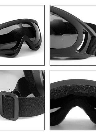 Защитные очки маска х400 на резинке с уплотнителем, для мотоцикла, велосипеда, страйкбола, тактические