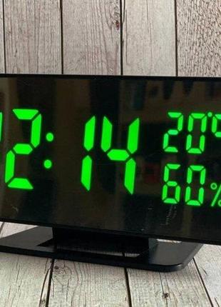 Настінний годинник електронного vst 888y з датчиком температури та навколишнього середовища