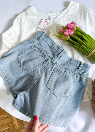 Новая джинсовая юбка с шортами ❤️4 фото