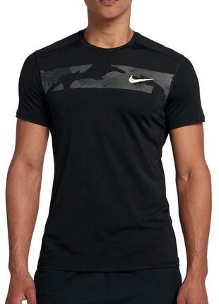 Nike футболка спортивная baselayer men's  camo training /0000h/