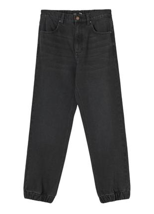 Женские джинсы "jogger" черные. размер 32.3 фото