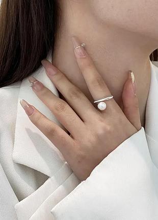 Жіноча каблучка, що регулюється, із стерлінгового срібла 925 проби