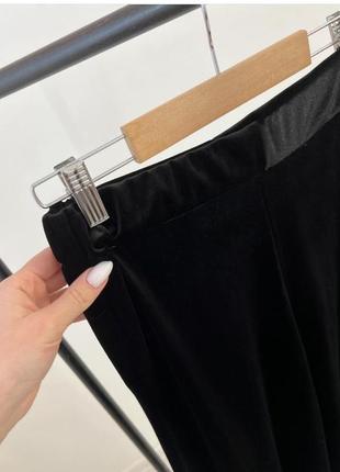 Велюровые брюки wide-leg3 фото